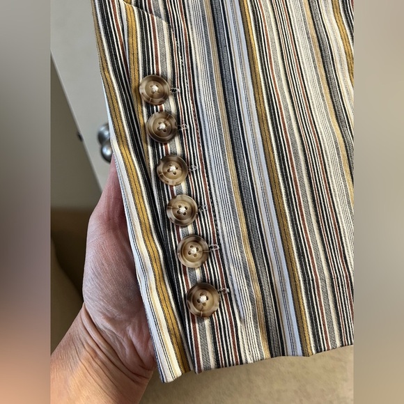 Zac & Rachel Vertical Striped Pull-on Ankle Length Pants Women’s Size 8 - Picture 6 of 15